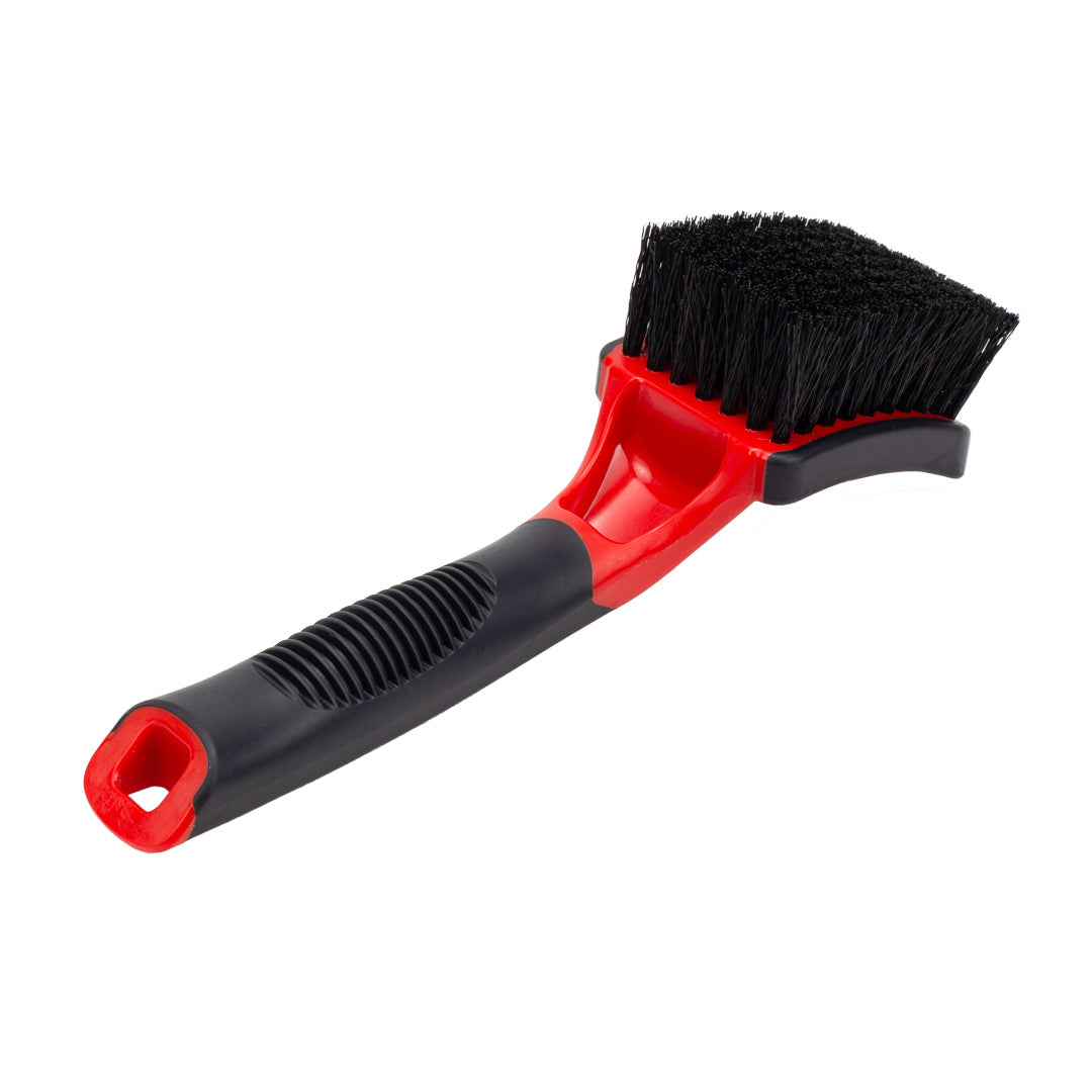 MaxShine Soft Grip Heavy Duty Tire Brush with Short Handle