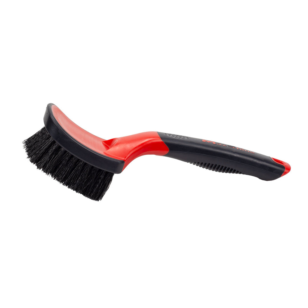 MaxShine Soft Grip Heavy Duty Tire Brush with Short Handle