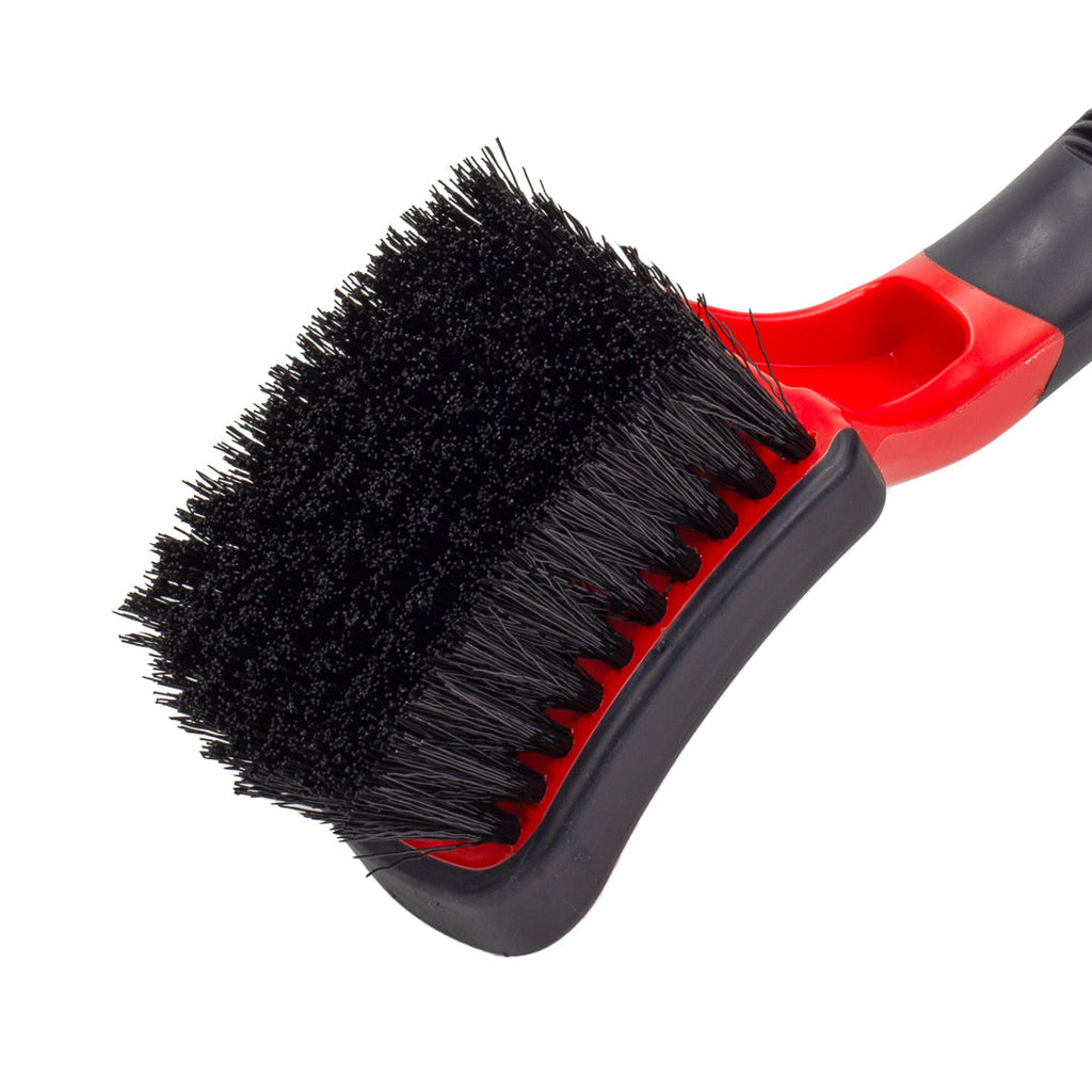 MaxShine Soft Grip Heavy Duty Tire Brush with Short Handle