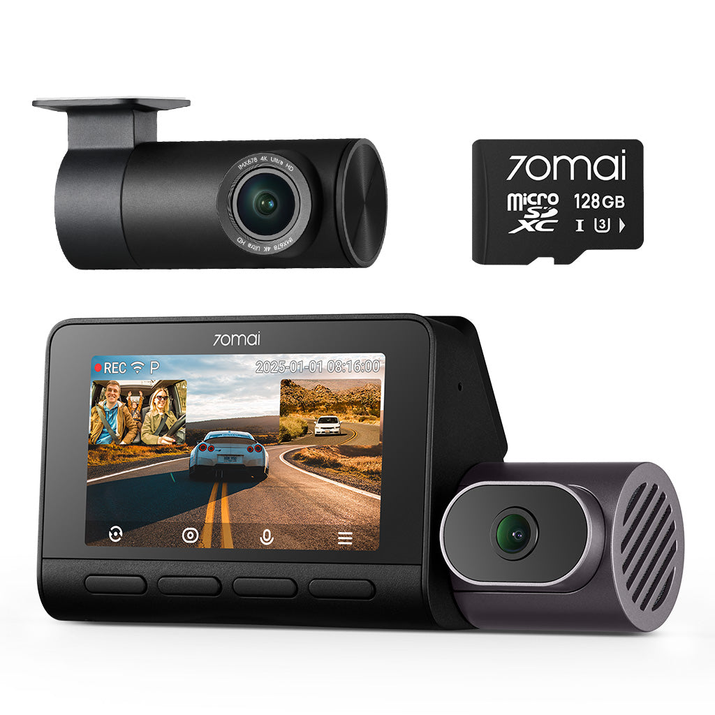 70mai Dash Cam 4K T800 3-Channel