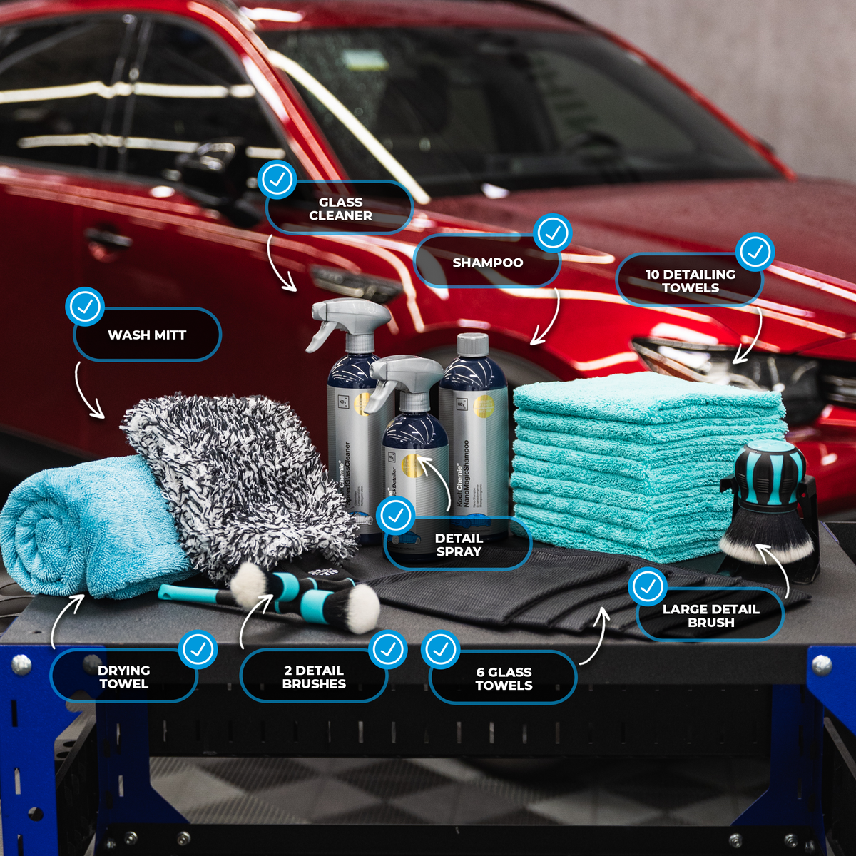 The Rag Company Advanced Exterior Car Wash Seal Protecting Kit