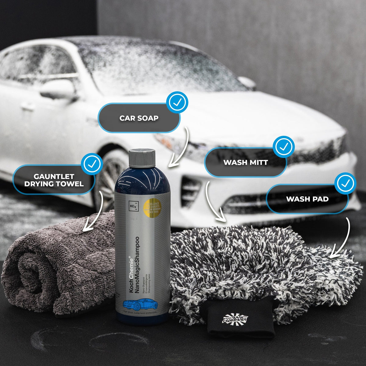 The Rag Company Premium Essential Car Wash Kit