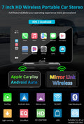 CARPURIDE W701 Pro 7in Smart Car Display with Backup Camera