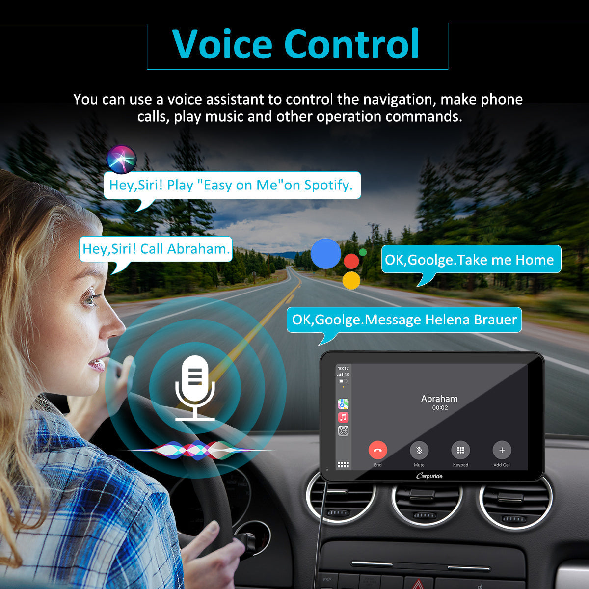 CARPURIDE W701 Pro 7in Smart Car Display with Backup Camera - image 3