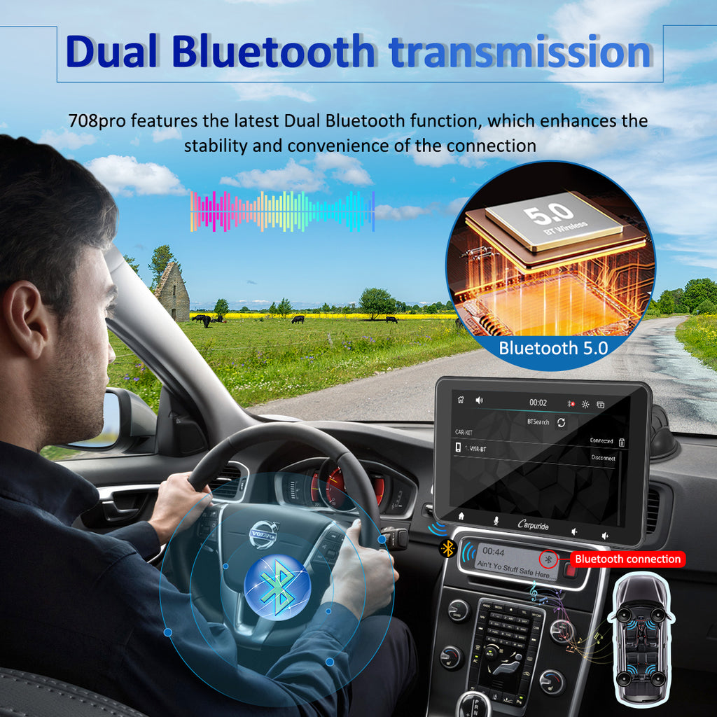 CARPURIDE W708 Pro 7in Smart Multimedia Dashboard Display - image 3