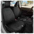 C&C Napa Leatherette 2 Front Seat Covers - Faux Leather Car Seat Protectors for Cars & Trucks - UV-Resistant, Easy to Clean, Universal Fit - Stylish Coastal Design for Summer Car Interior Upgrade