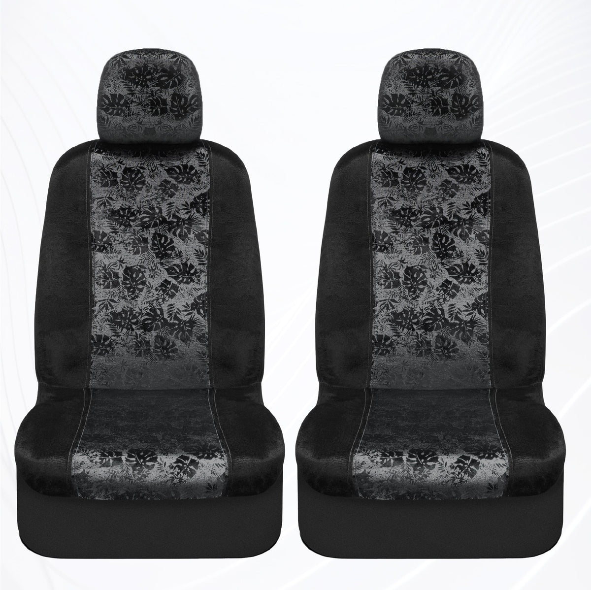 BDK 2-Pack Black Maui Front Seat Covers