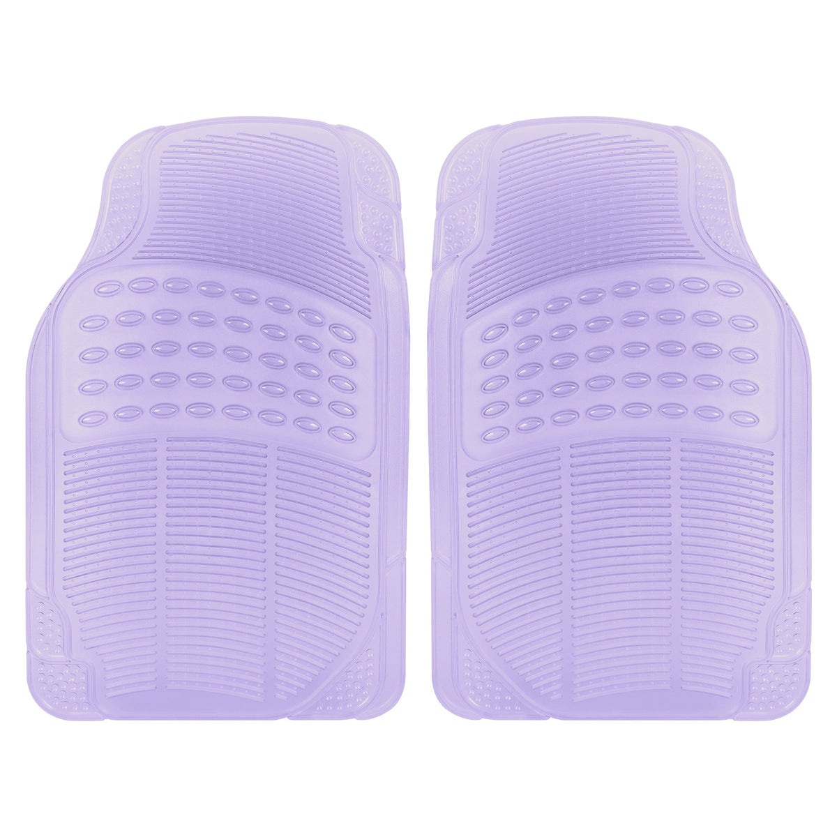 Automotive Floor Mats for Cars, 2 Piece Car Floor Mats, Trim-to-Fit All Weather Car Mats for Auto Truck Van SUV, Car Accessories for Women - Purple - Purple