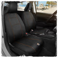 C&C Napa Leatherette 2 Front Seat Covers - Faux Leather Car Seat Protectors for Cars & Trucks - UV-Resistant, Easy to Clean, Universal Fit - Stylish Coastal Design for Summer Car Interior Upgrade