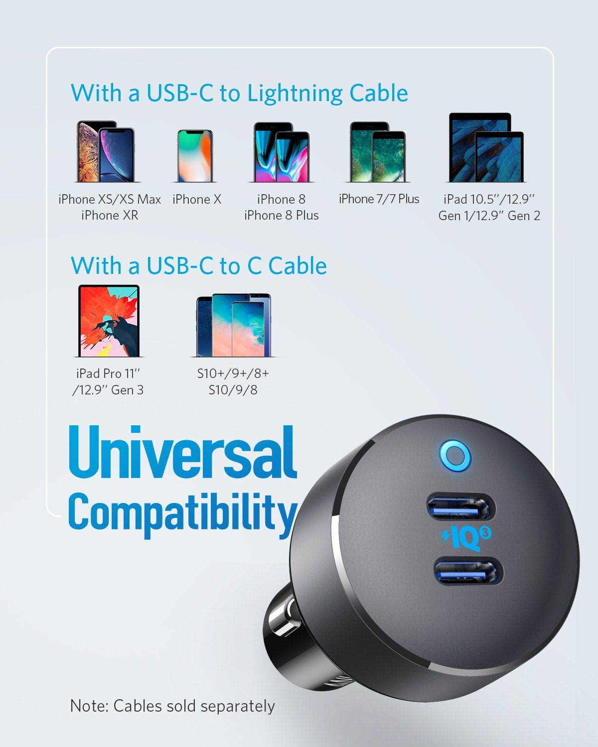 Anker PowerDrive III Duo Dual USB-C Car Charger - image 3