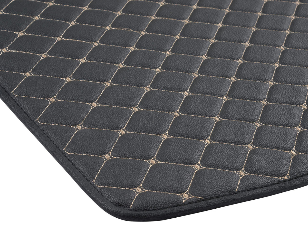 BDK Custom Fit Diamond Stitch Leatherette Trunk/Cargo Liner Mat for Ford Escape (2013 - 2016)