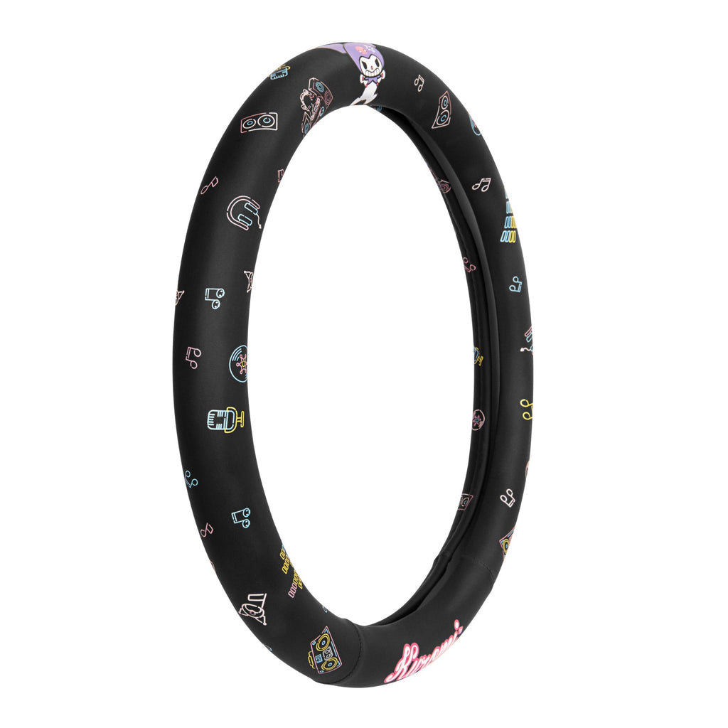 Carbella Sanrio Kuromi Neon Party Steering Wheel Cover (Fits 14.5" - 15.5")