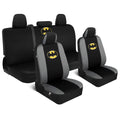 Warner Bros DC Comics 9-Piece Batman Dark Knight Logo Front Seat Covers and Rear Seat Covers