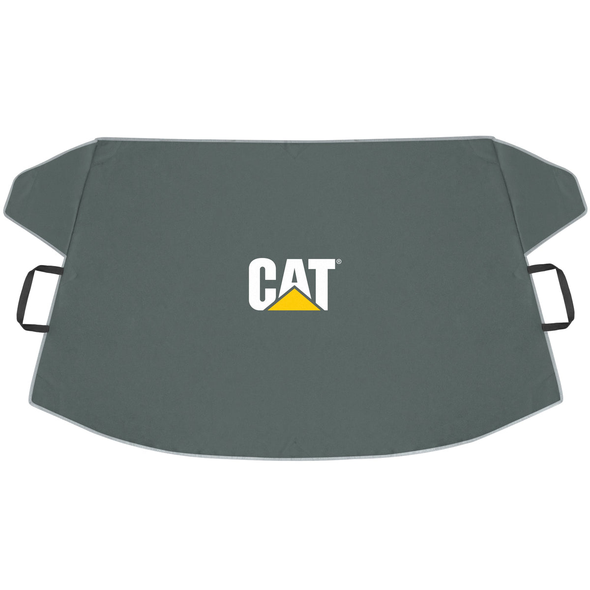 CAT Front Windshield Snow Cover with Anti-Theft Straps - Heavy Duty, All Weather, All Seasons - Front Windshield - Windshield Cover - Gray