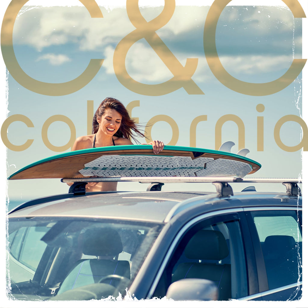 C&C Napa Leatherette 2 Front Seat Covers - Faux Leather Car Seat Protectors for Cars & Trucks - UV-Resistant, Easy to Clean, Universal Fit - Stylish Coastal Design for Summer Car Interior Upgrade