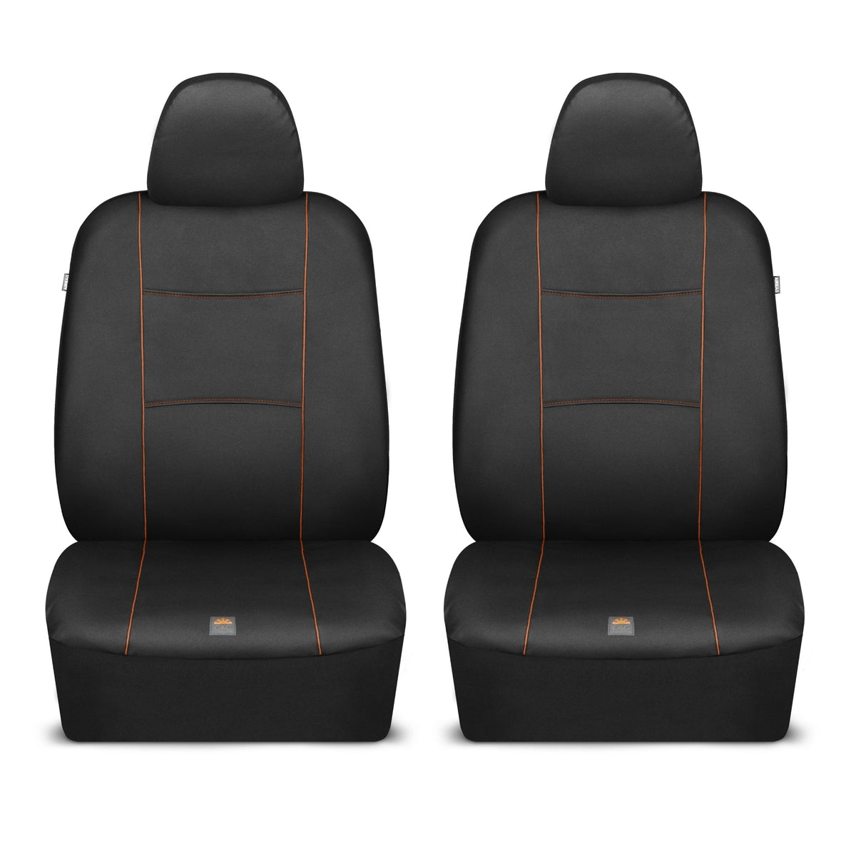 C&C Napa Leatherette 2 Front Seat Covers - Faux Leather Car Seat Protectors for Cars & Trucks - UV-Resistant, Easy to Clean, Universal Fit - Stylish Coastal Design for Summer Car Interior Upgrade