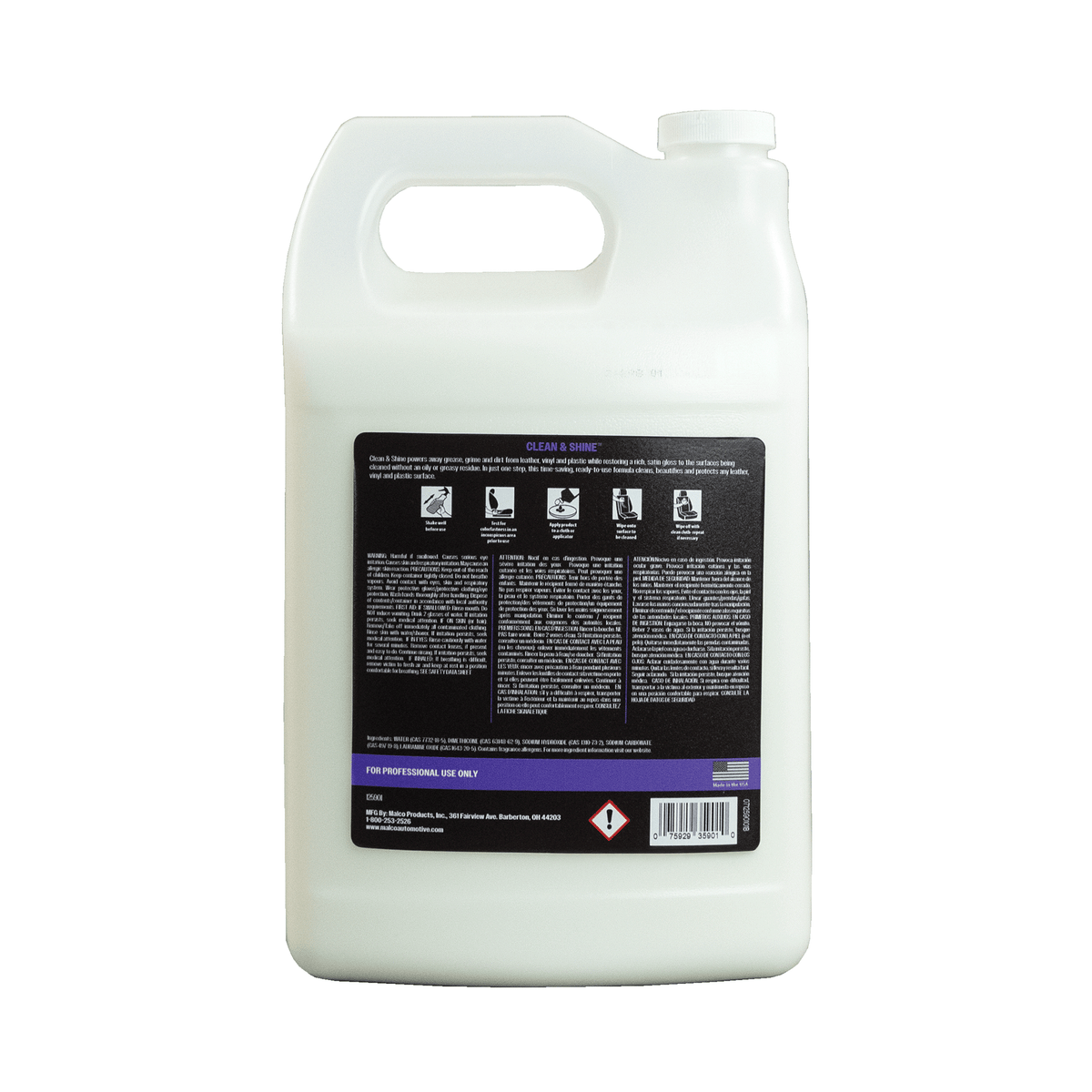 Malco Automotive Clean & Shine™ Interior Cleaner And Protectant