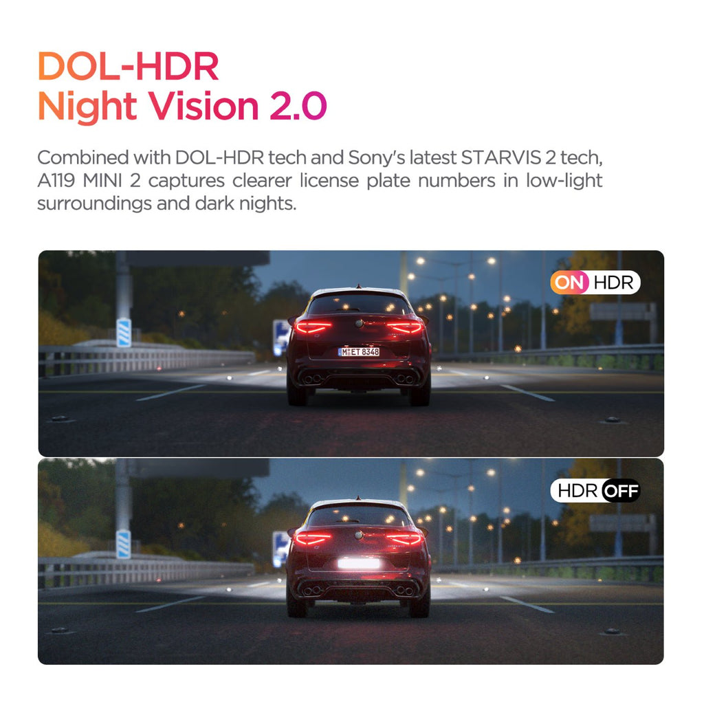 VIOFO A119 Mini 2 2K 60FPS Front Dash Cam - image 4