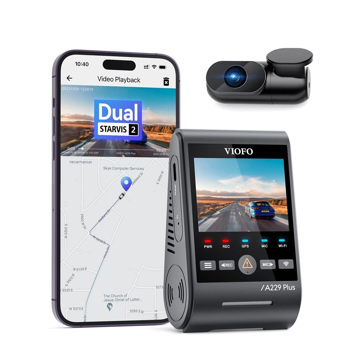 VIOFO A229 Plus 2CH 2K 2K Dual Dash Cam