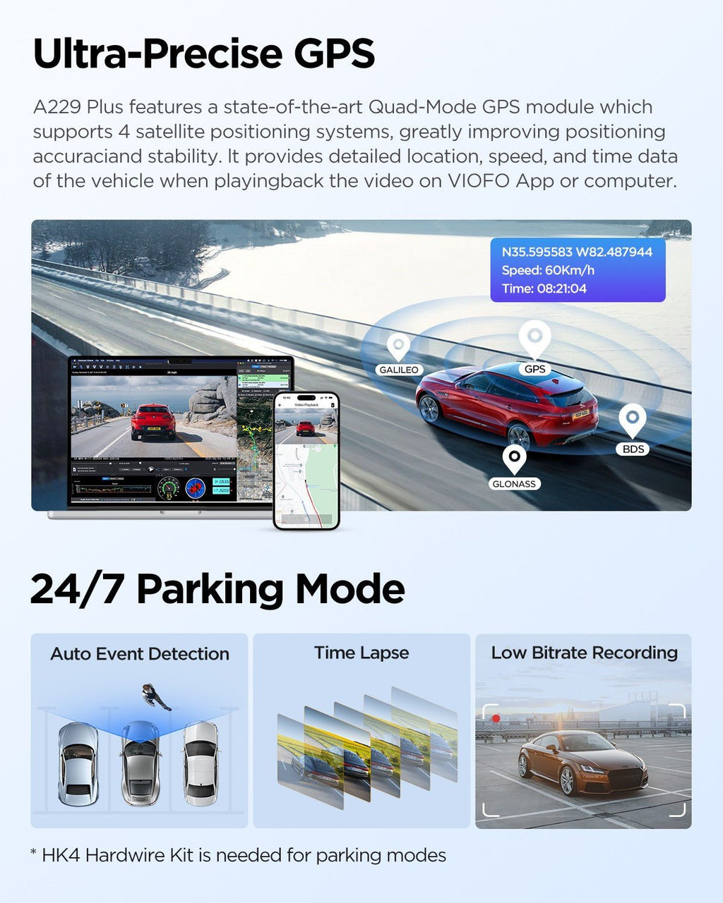 VIOFO A229 Plus 2CH 2K + 2K Dash Cam - image 6