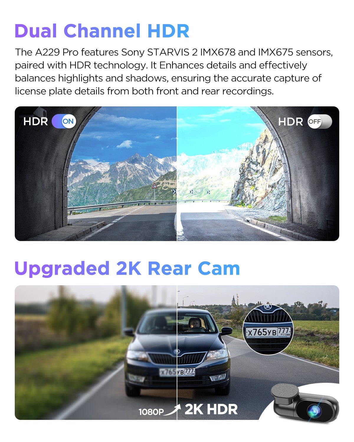 VIOFO A229 Pro 2CH 4K + 2K Dash Cam - image 4