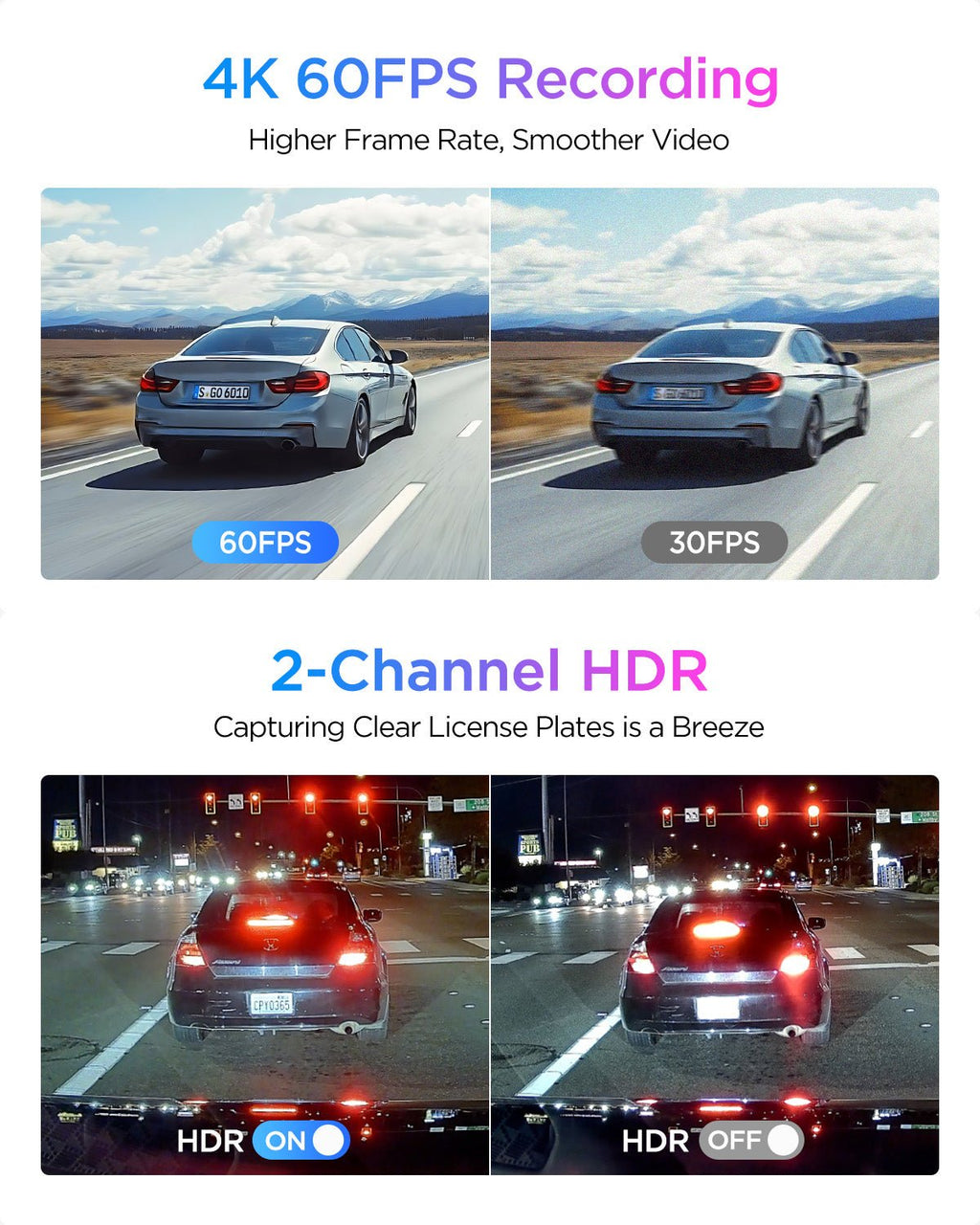 VIOFO A329S 2CH 4K 60FPS Dash Cam - image 4